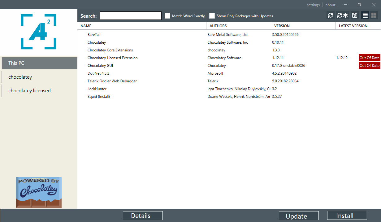 chocolateygui prototype
