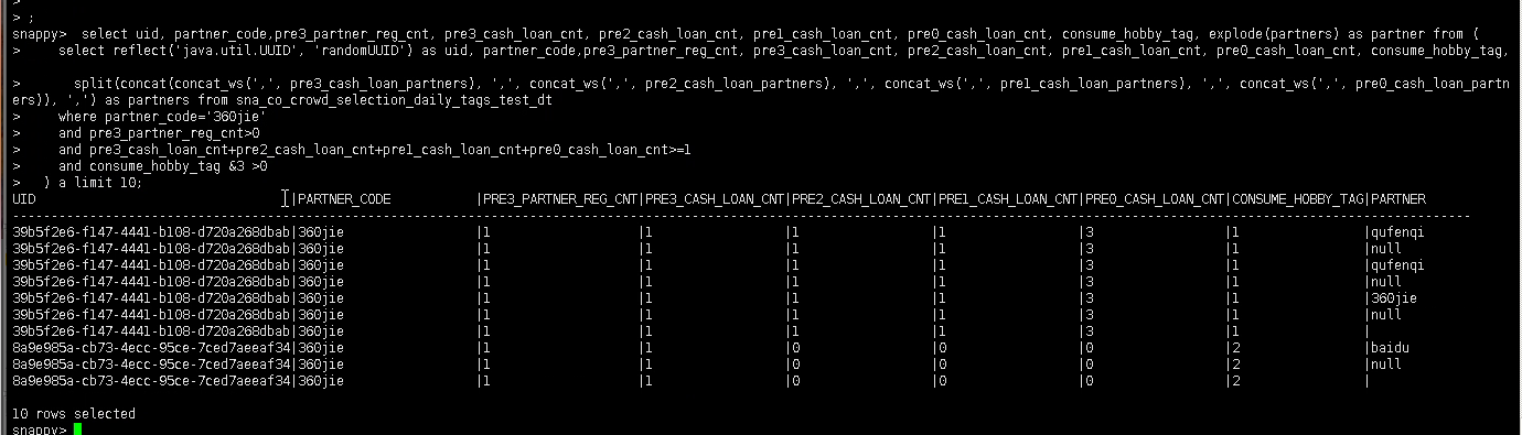 Complex sql not supported · Issue #1155 · TIBCOSoftware/snappydata · GitHub