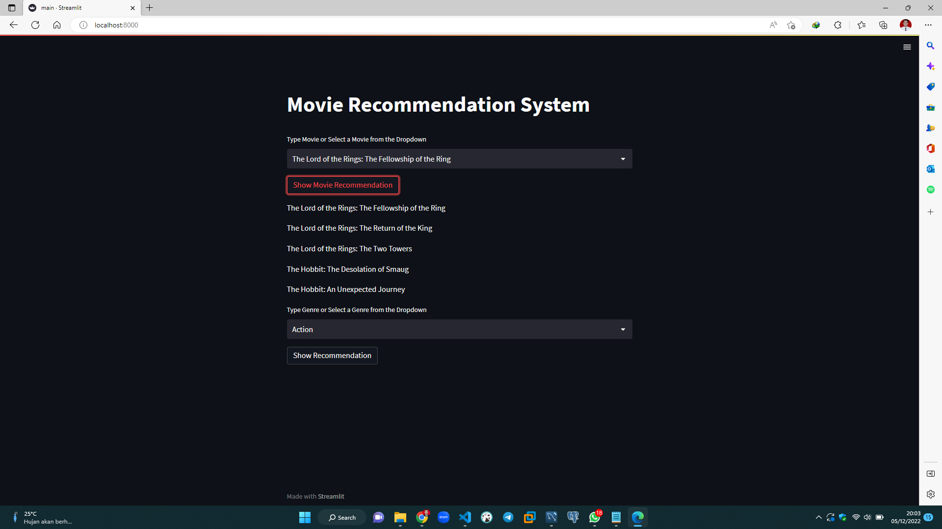 Github Diasadhitama Project Movie Recommendation System