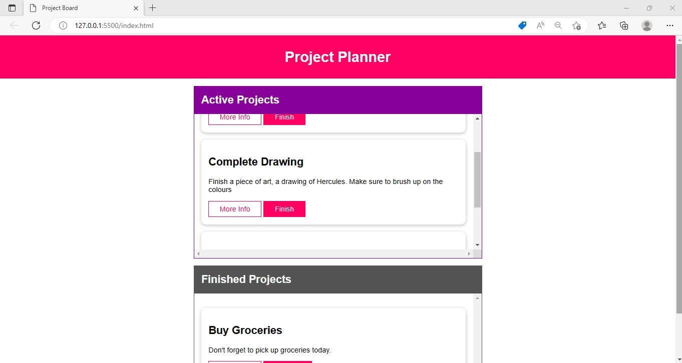 GitHub IanKaire project planner