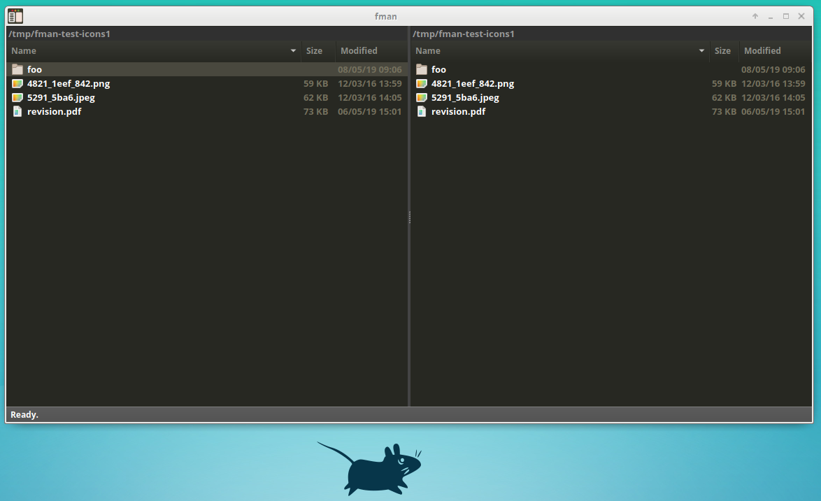 fman only displays generic file icons on XFCE (