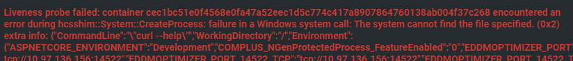 File not found when executing curl as liveness probe · Issue #41630 ...