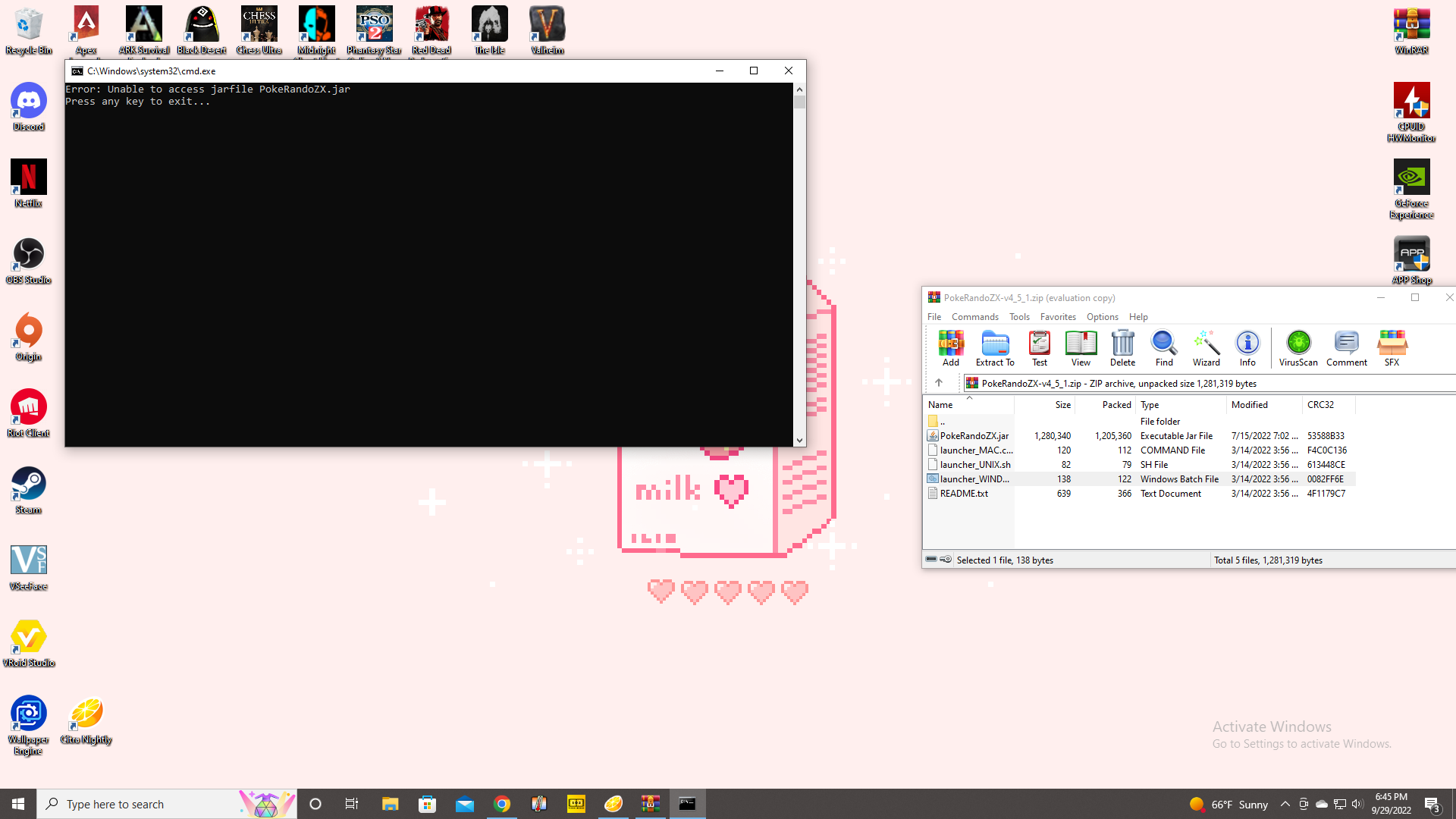 Unable to access jar file help issue 548 ajarmar universal