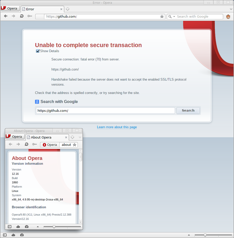 Click to enlarge...Opera Presto TLSv1 disabled Opera Presto TLSv1 disabled