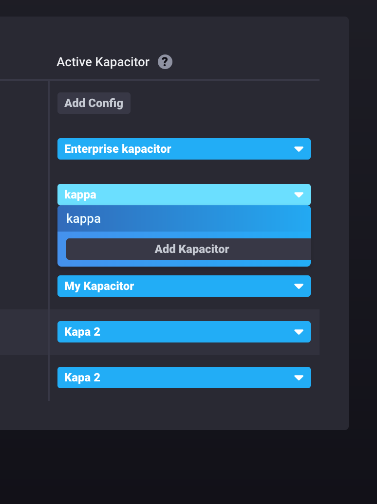 "add kapacitor" button isn't properly centered · Issue 1889