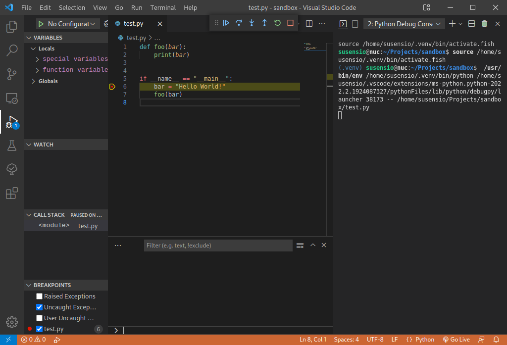 Auto show debug console when starting a debug session · Issue #144734 ...