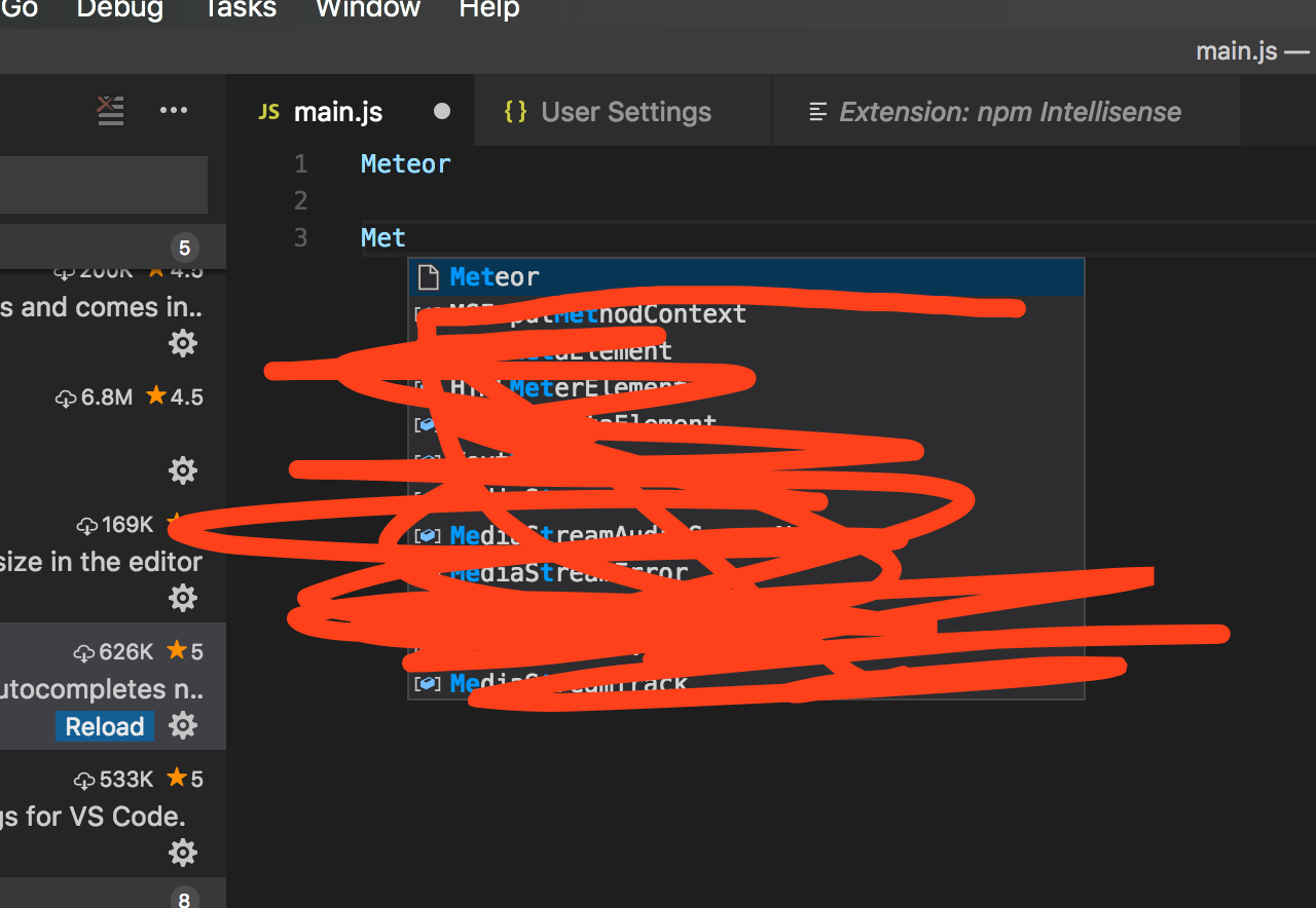searching for "IntelliSense" or "completions" doesn't provide expected ...