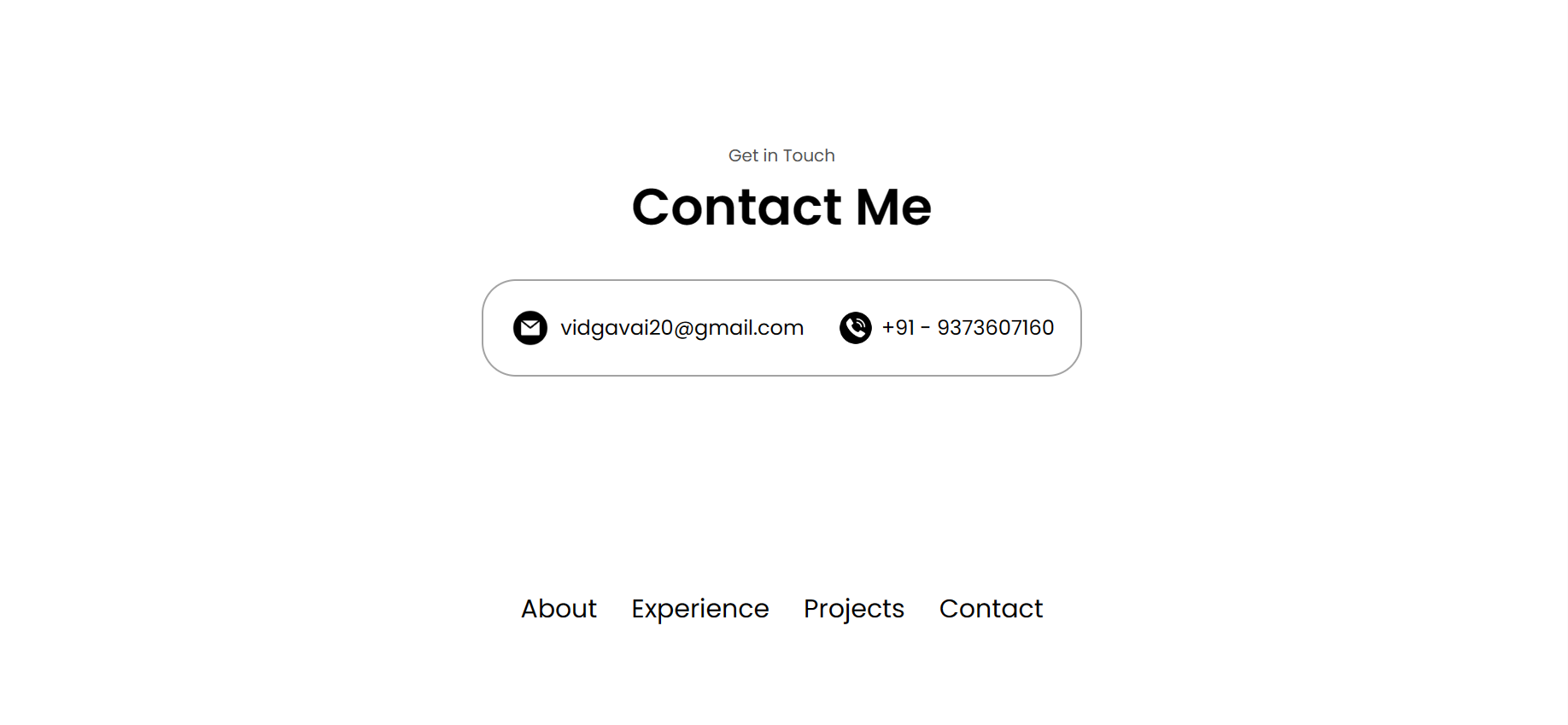 Github Vidyaranya Gavai My Portfolio Website