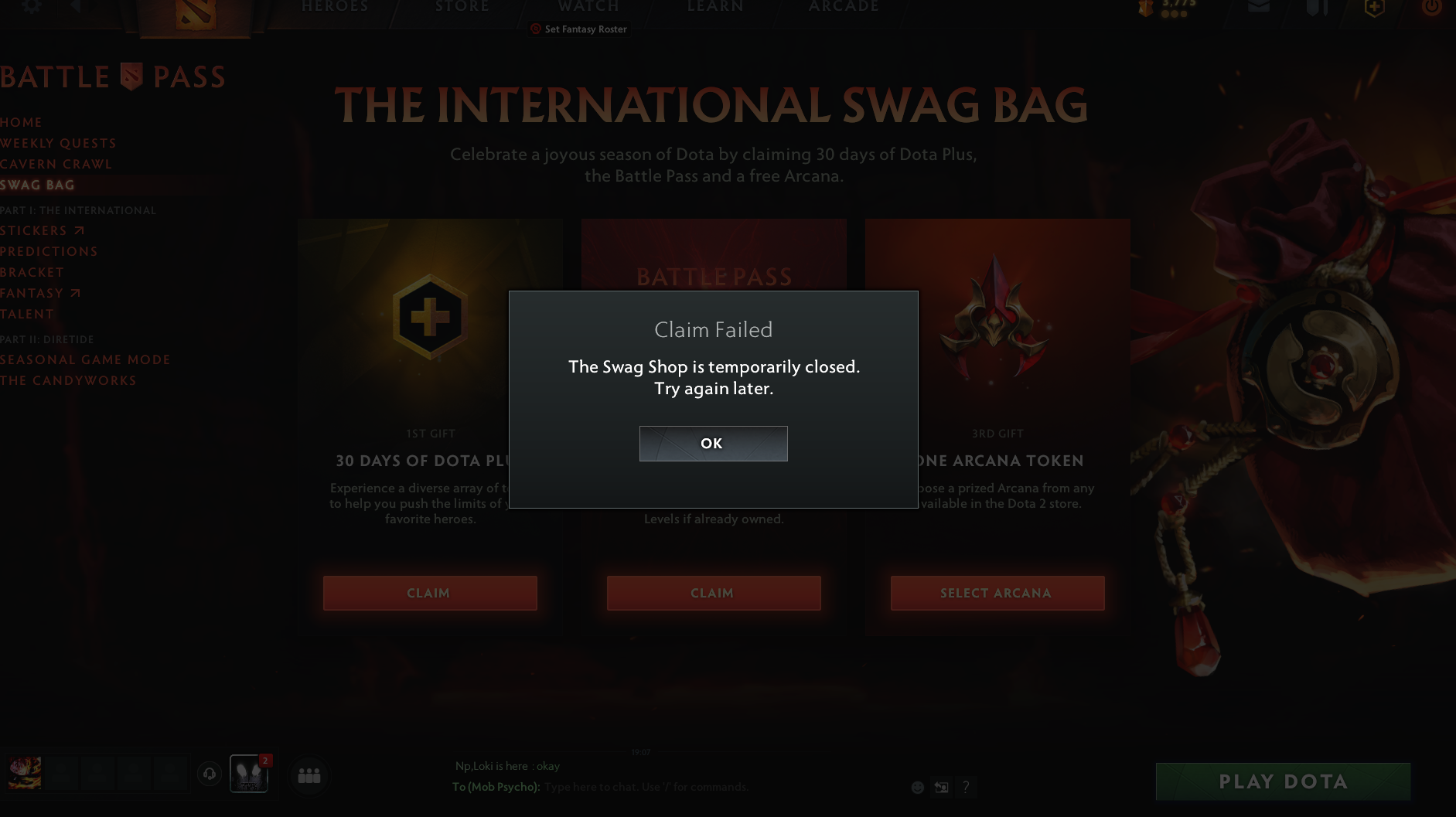 Swag Shop not working · Issue 4342 · ValveSoftware/Dota2Gameplay · GitHub