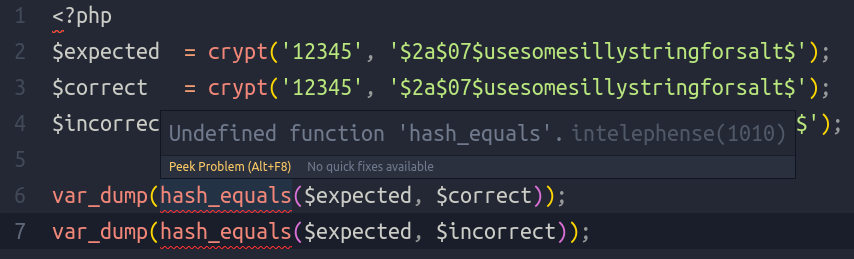 Recognize hash functions · Issue #1120 · bmewburn/vscode-intelephense ...
