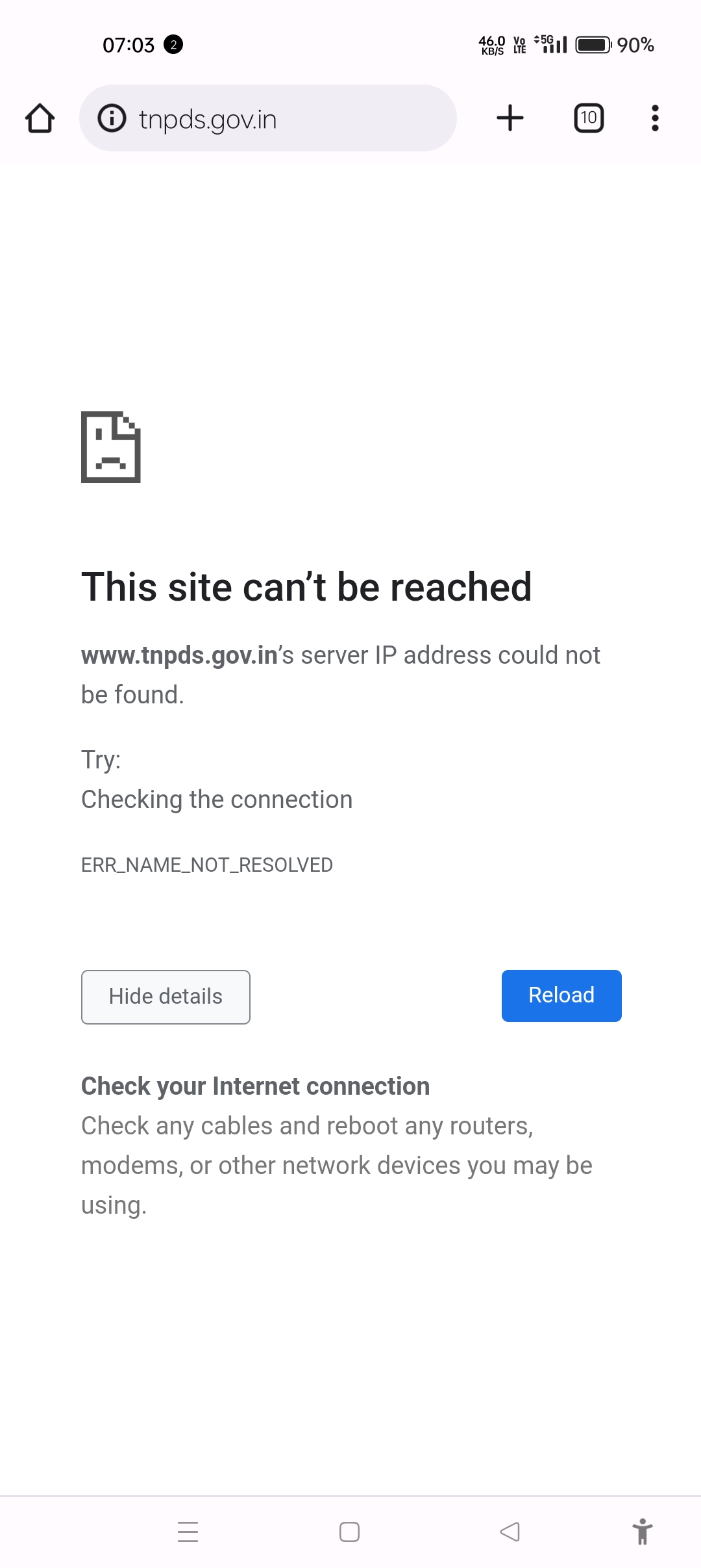 www.tnpds.gov.in is not resolved with AdGuard DNS · Issue #577 ...