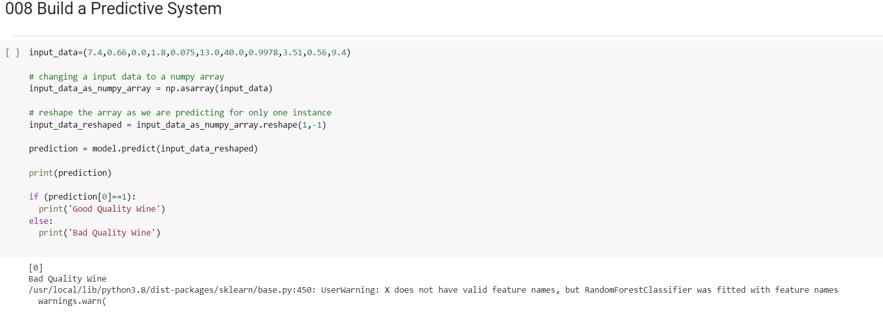 Github Nikhil2893 Project 6 Random Forest Wine Quality Prediction