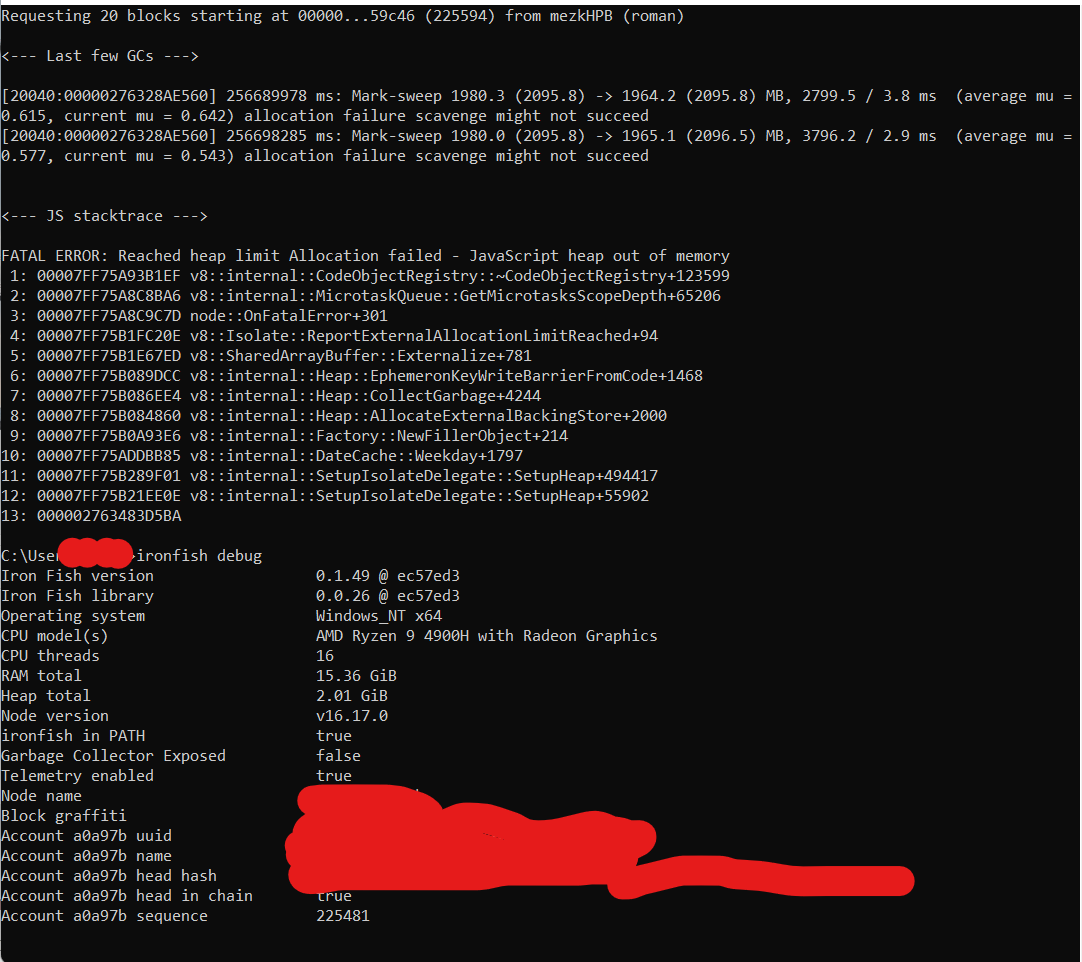 Memory Leak (Heap) · Issue 2350 · ironfish/ironfish · GitHub