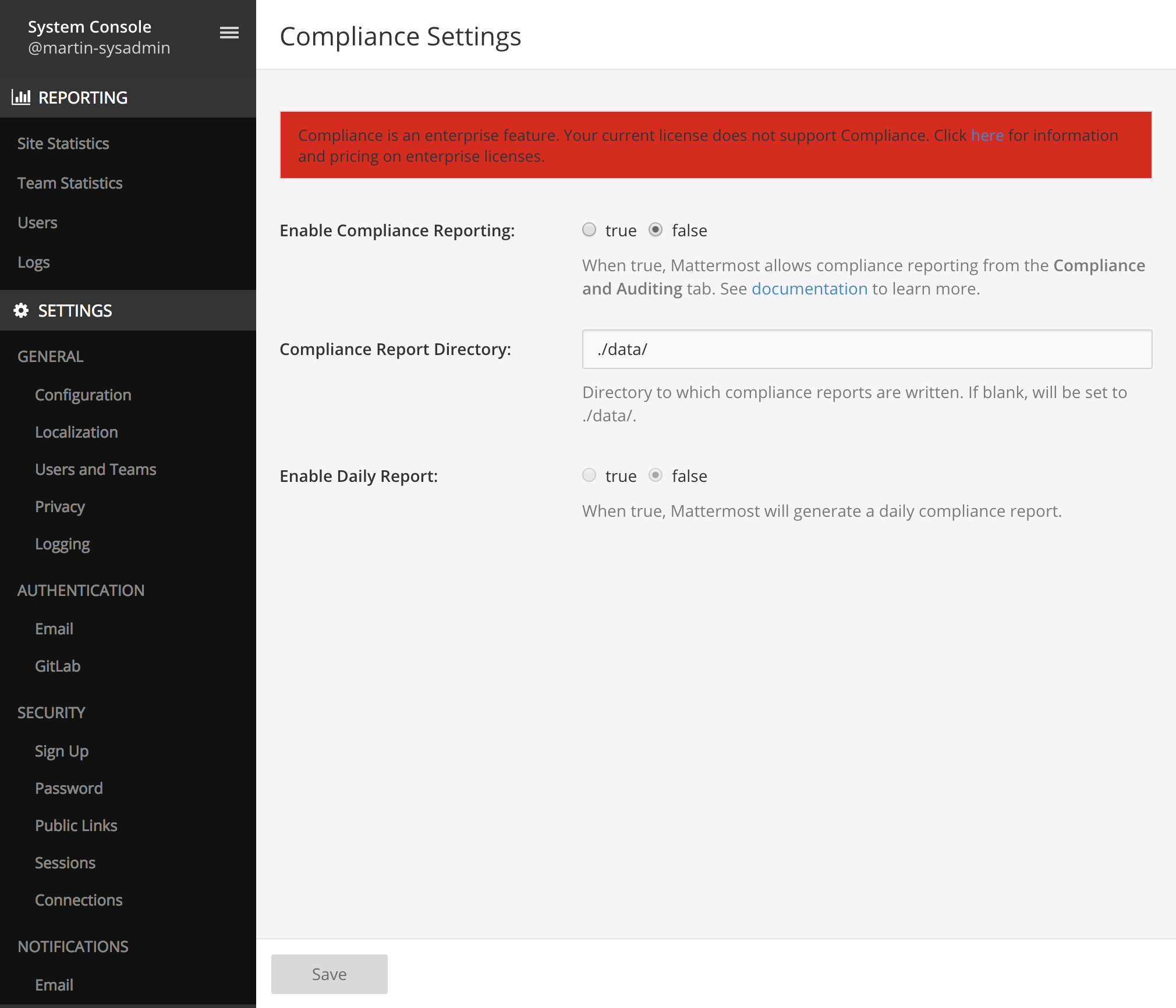 localhost_8065_admin_console_general_compliance