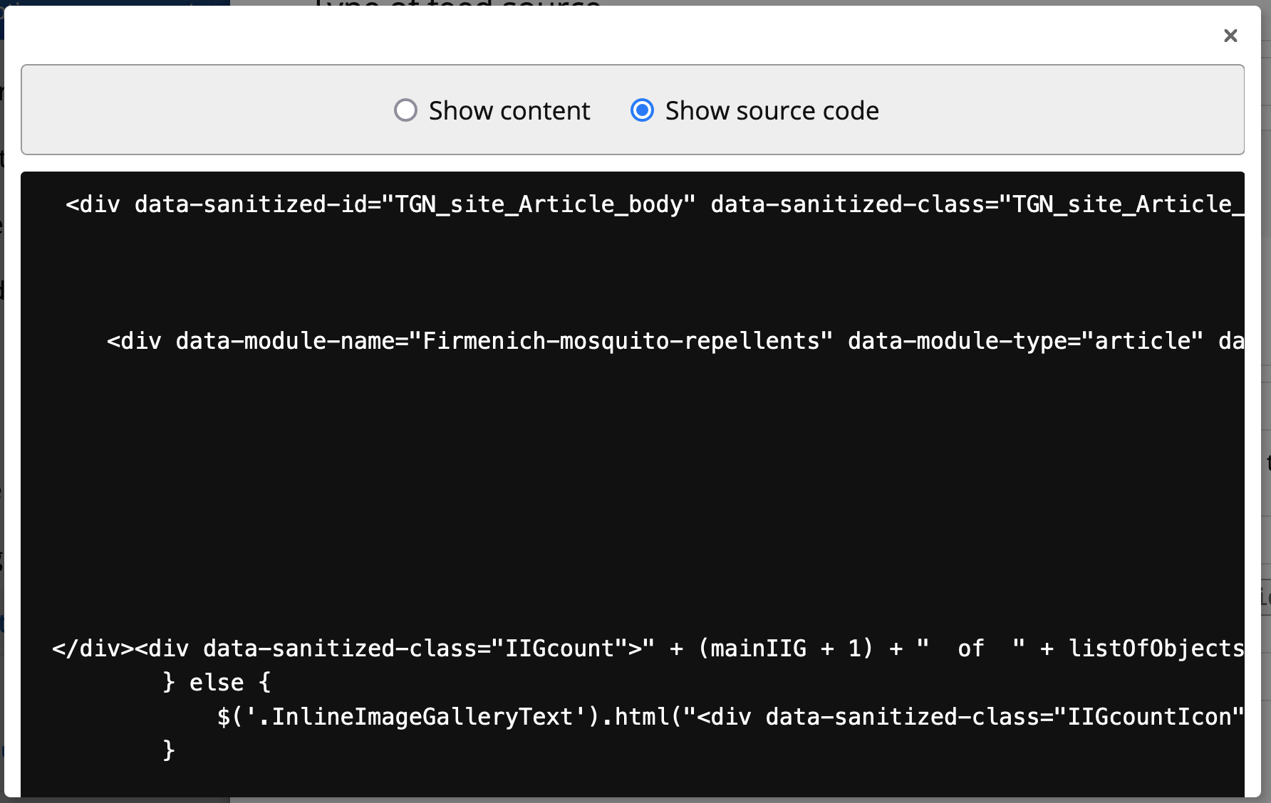 [BUG] Article CSS selector grabbing HTML strings and subsequent ...