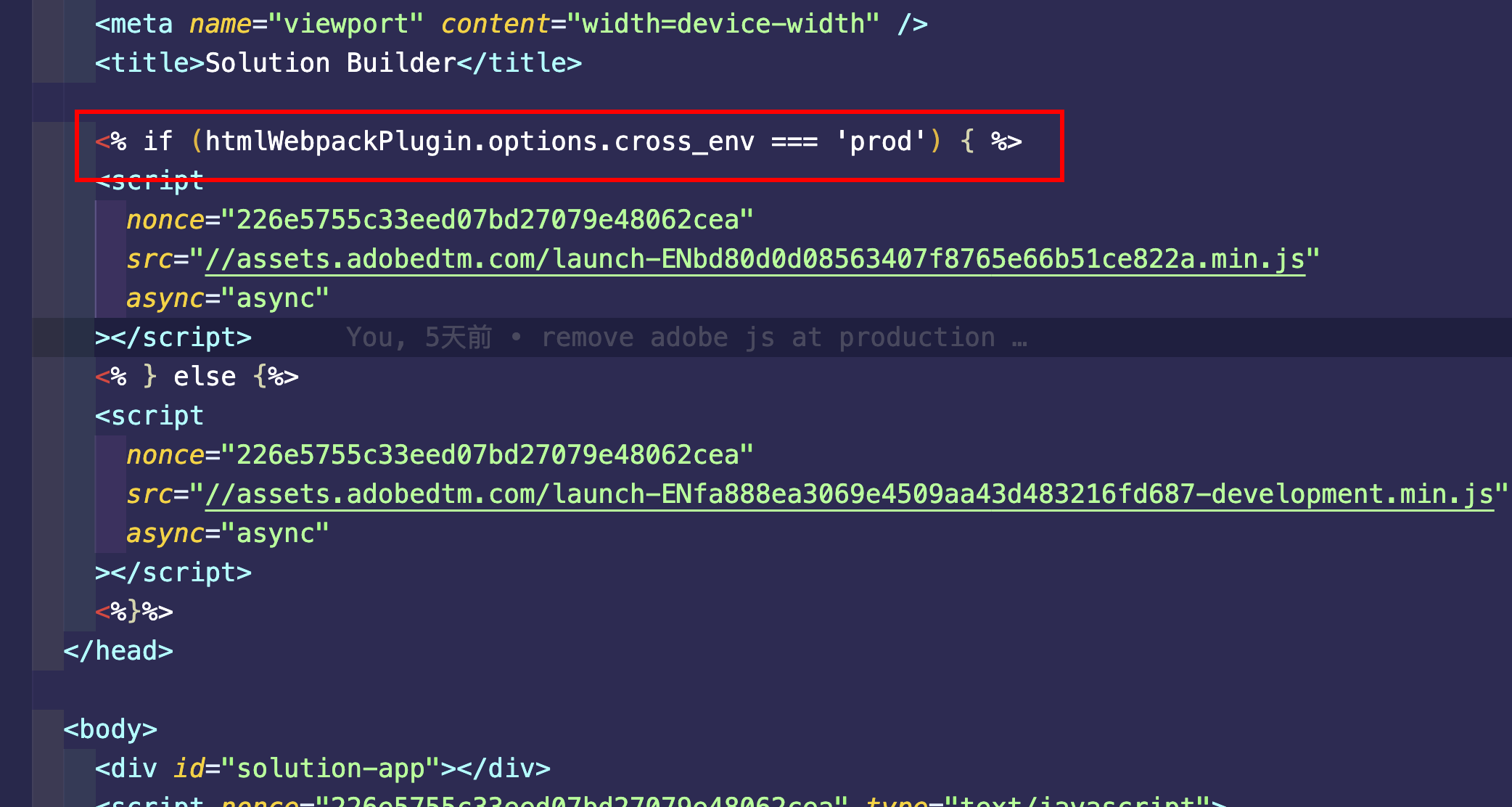 index.html根据不同的环境需要加载不同的js监控文件到head里边,该怎么做 · Issue #5464 · alibaba/ice ...