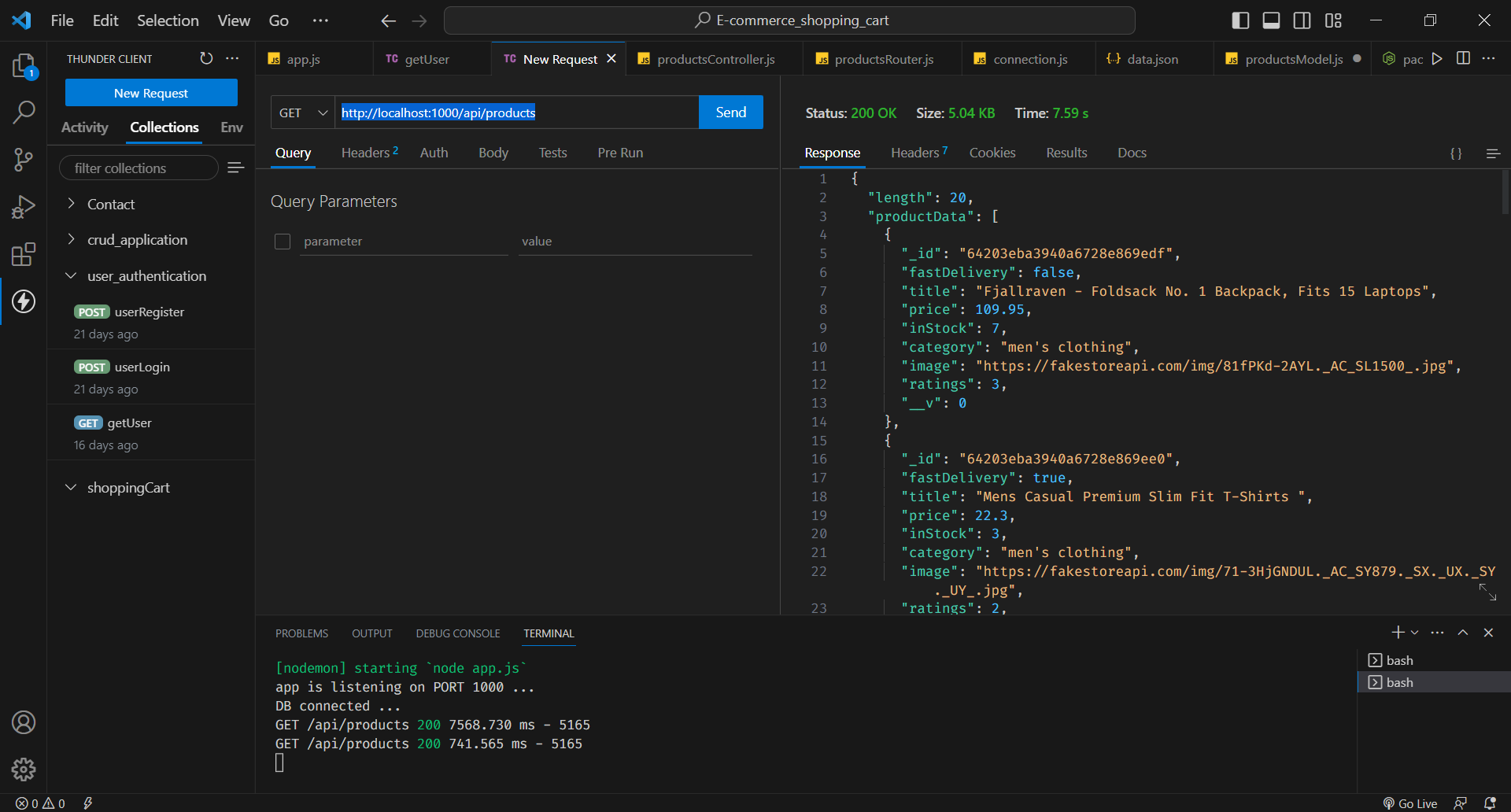 GitHub Implemented shopping cart functionality