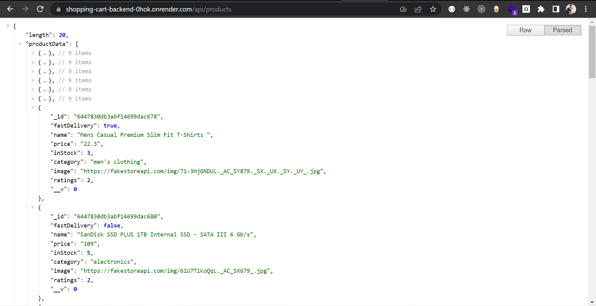 GitHub Implemented shopping cart functionality