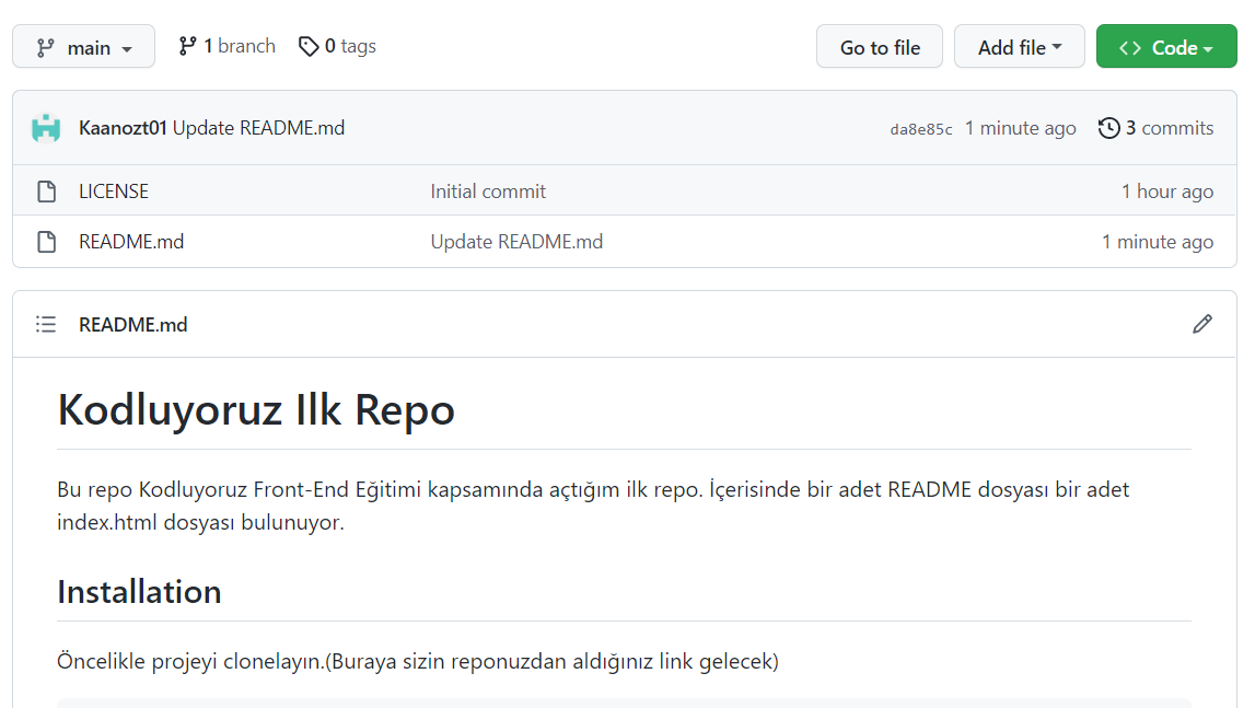 GitHub - Kaanozt01/kodluyoruzilkrepo: Kodluyoruz Eğitimi kapsamında ...