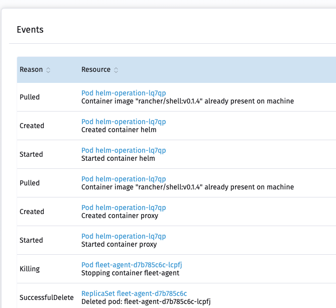 Clicking on any link in the Events goes to Network Error page · Issue ...