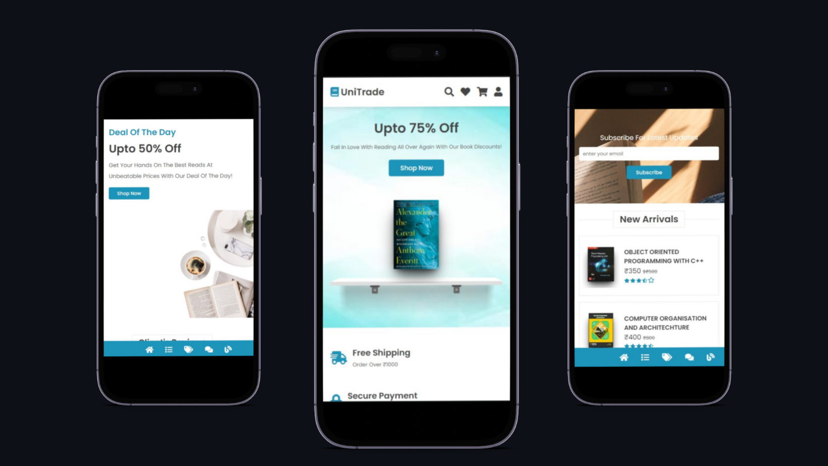 GitHub - darshanCodesHere/Unitrade: Unitrade is a virtual book store ...