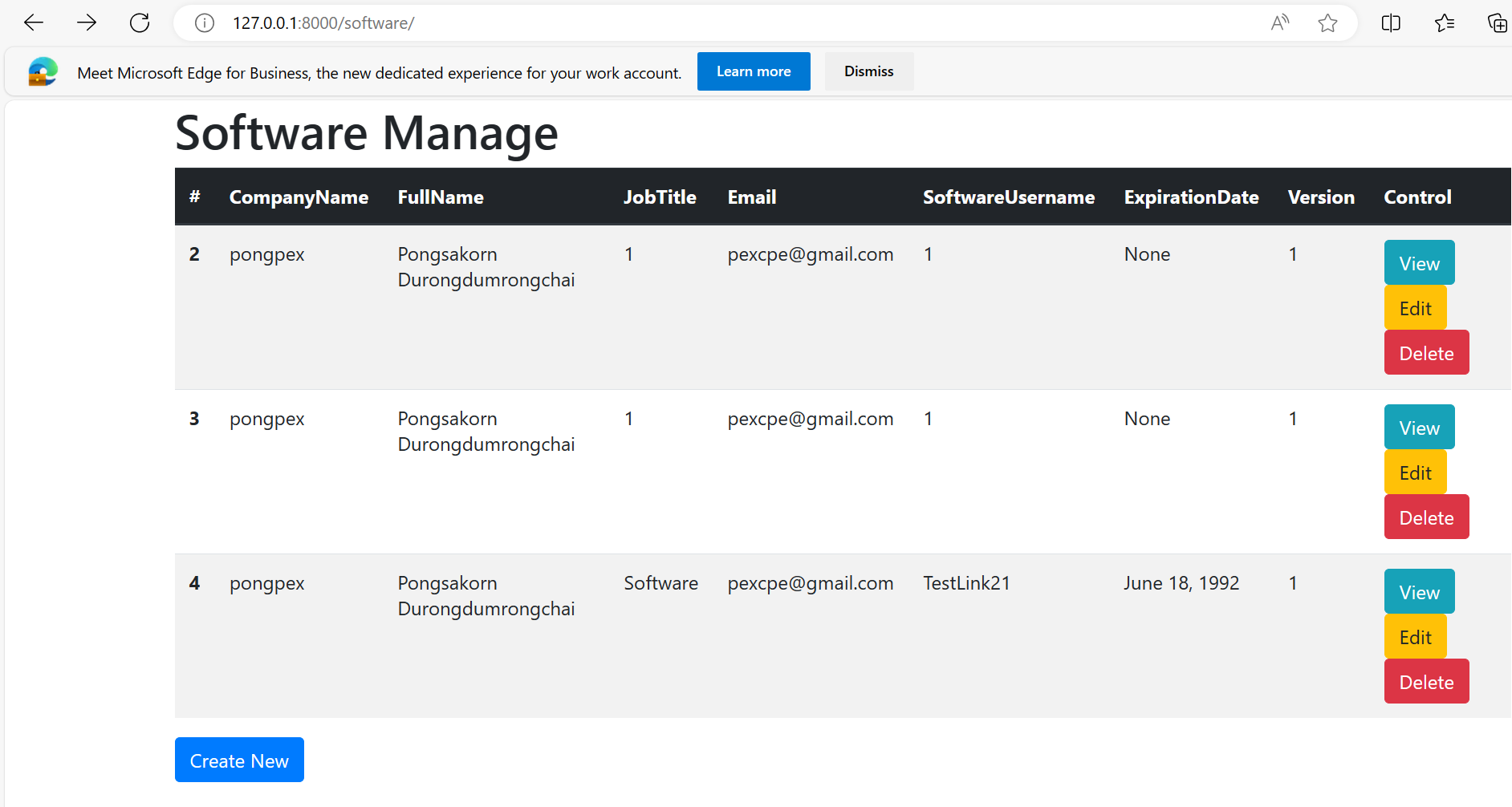 GitHub - PexPongsakornDurongdumrongchai/Appsmiths_CRUD: This is the ...