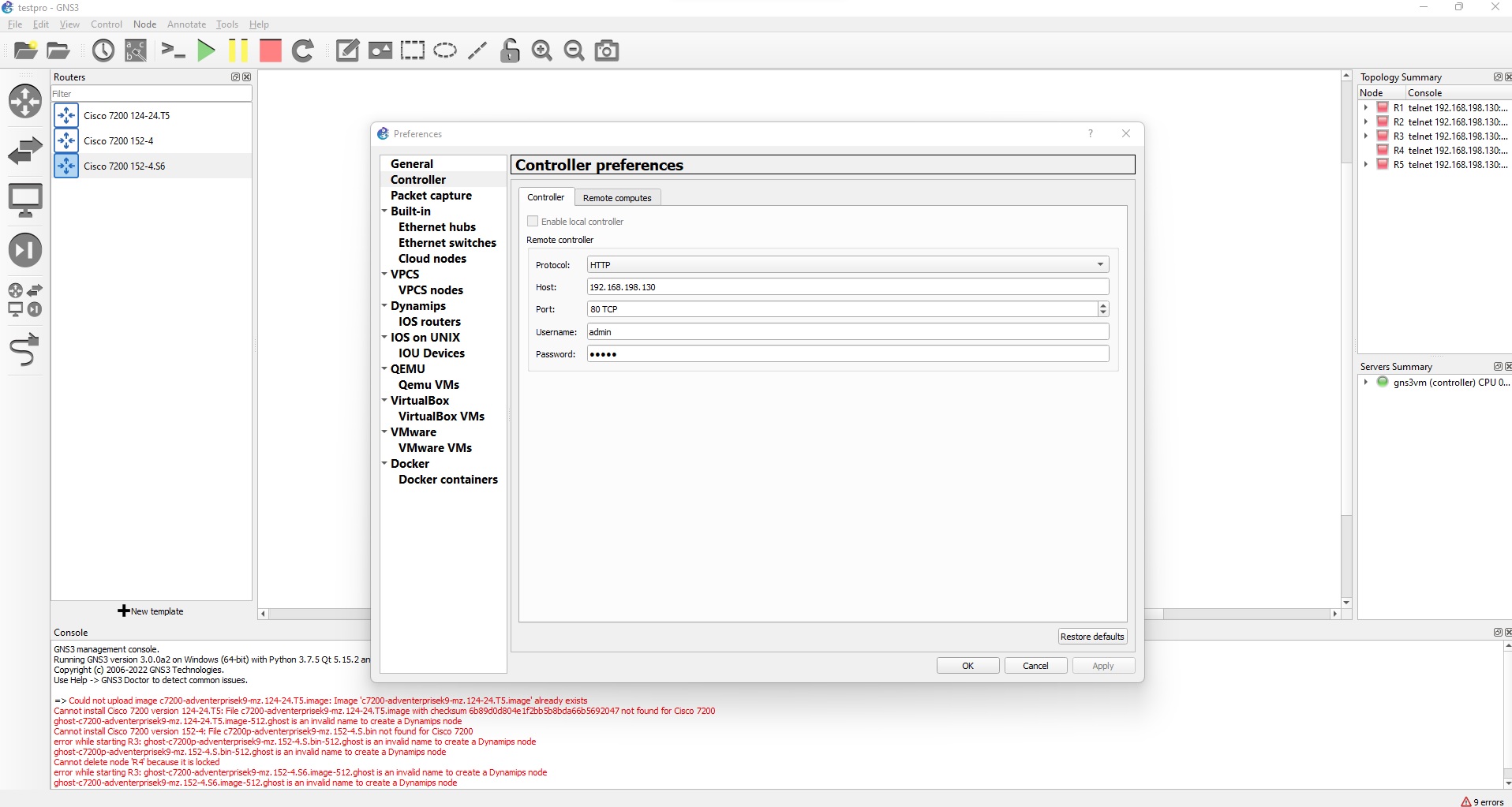 GNS#3 ALPHA-2 ERROR03