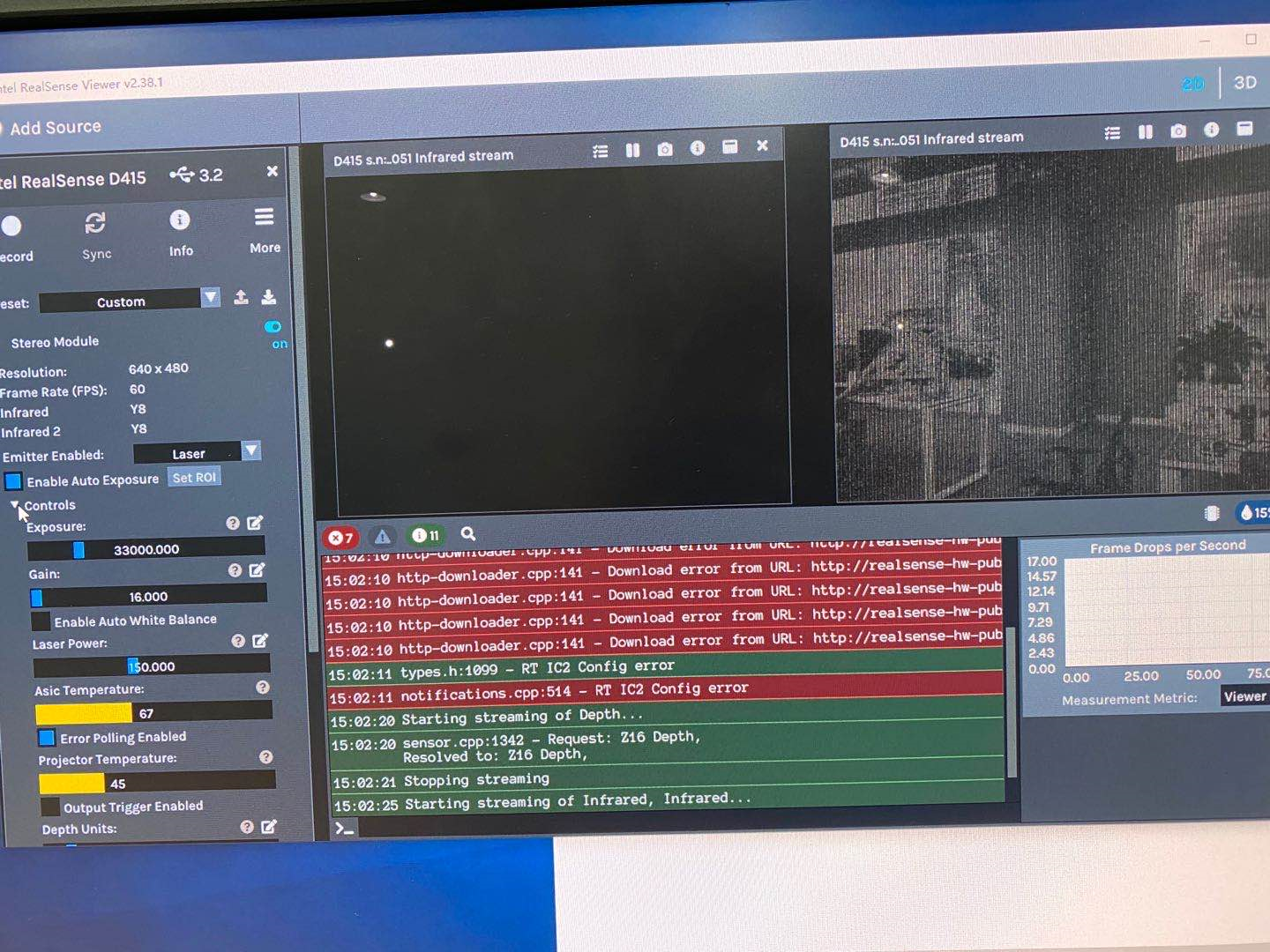D415 depth stream error when disable auto-exposure · Issue #7285 ...