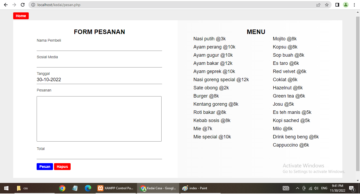 GitHub - Alamabd/Form-Pembelian: web pembelian yang dibuat dengan html ...