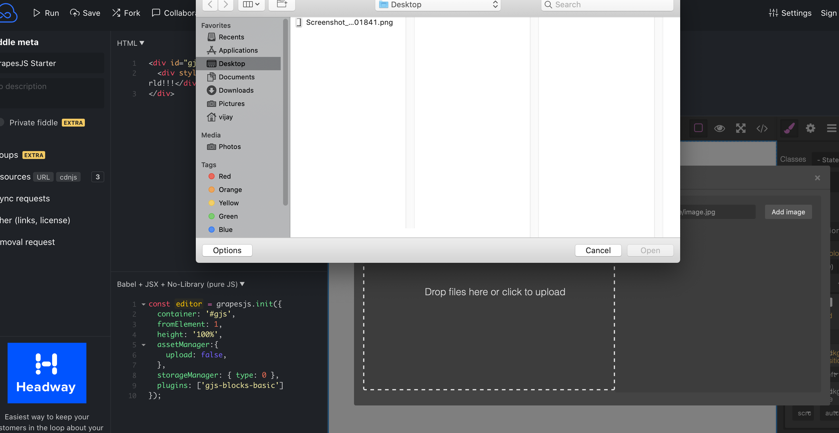 Asset Manager Configuration Is not Working · Issue 3010 · GrapesJS/grapesjs · GitHub