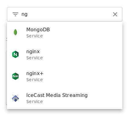 A screenshot of the filtering field in the Netdata Cloud web interface