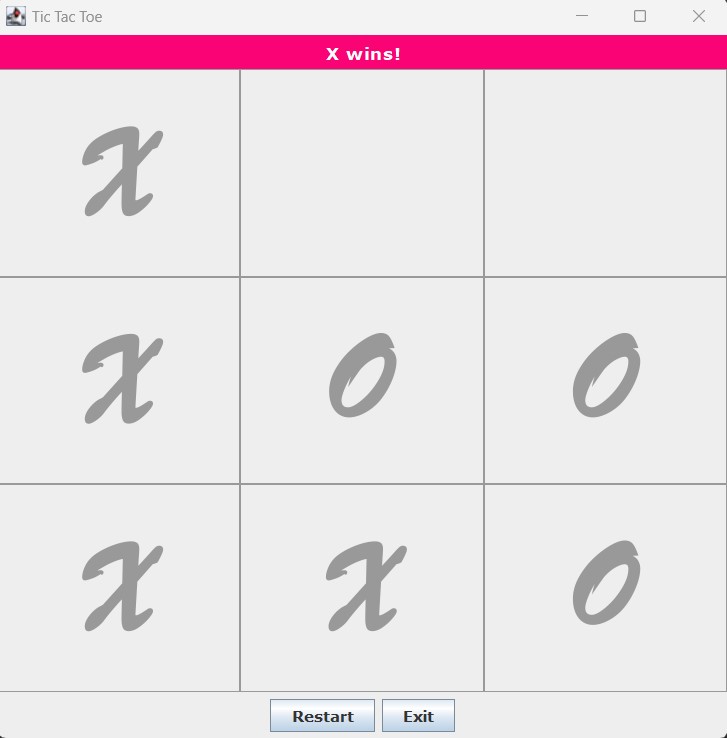 GitHub - oanasabau1/Tic-Tac-Toe: This simple Tic Tac Toe game has been ...