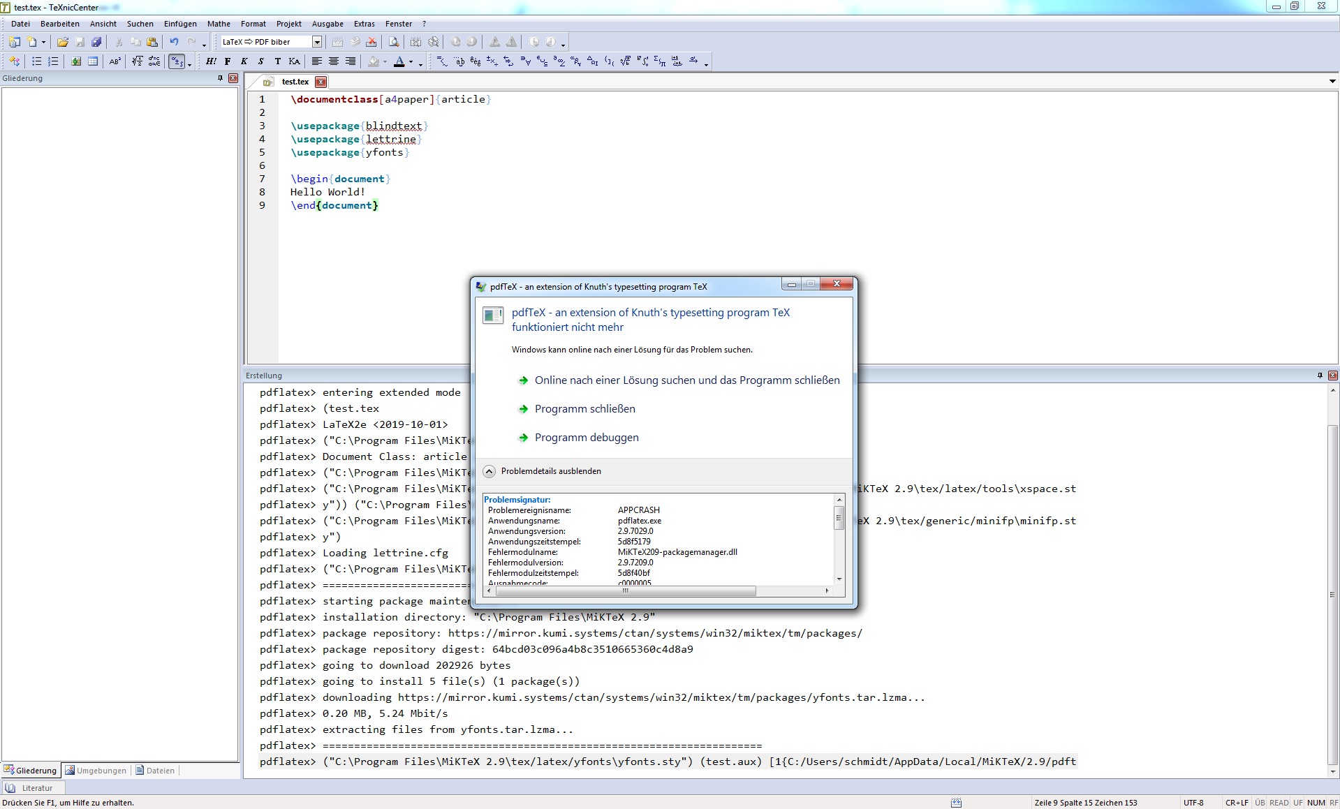 On-the-fly package install crashes · Issue #397 · MiKTeX/miktex · GitHub