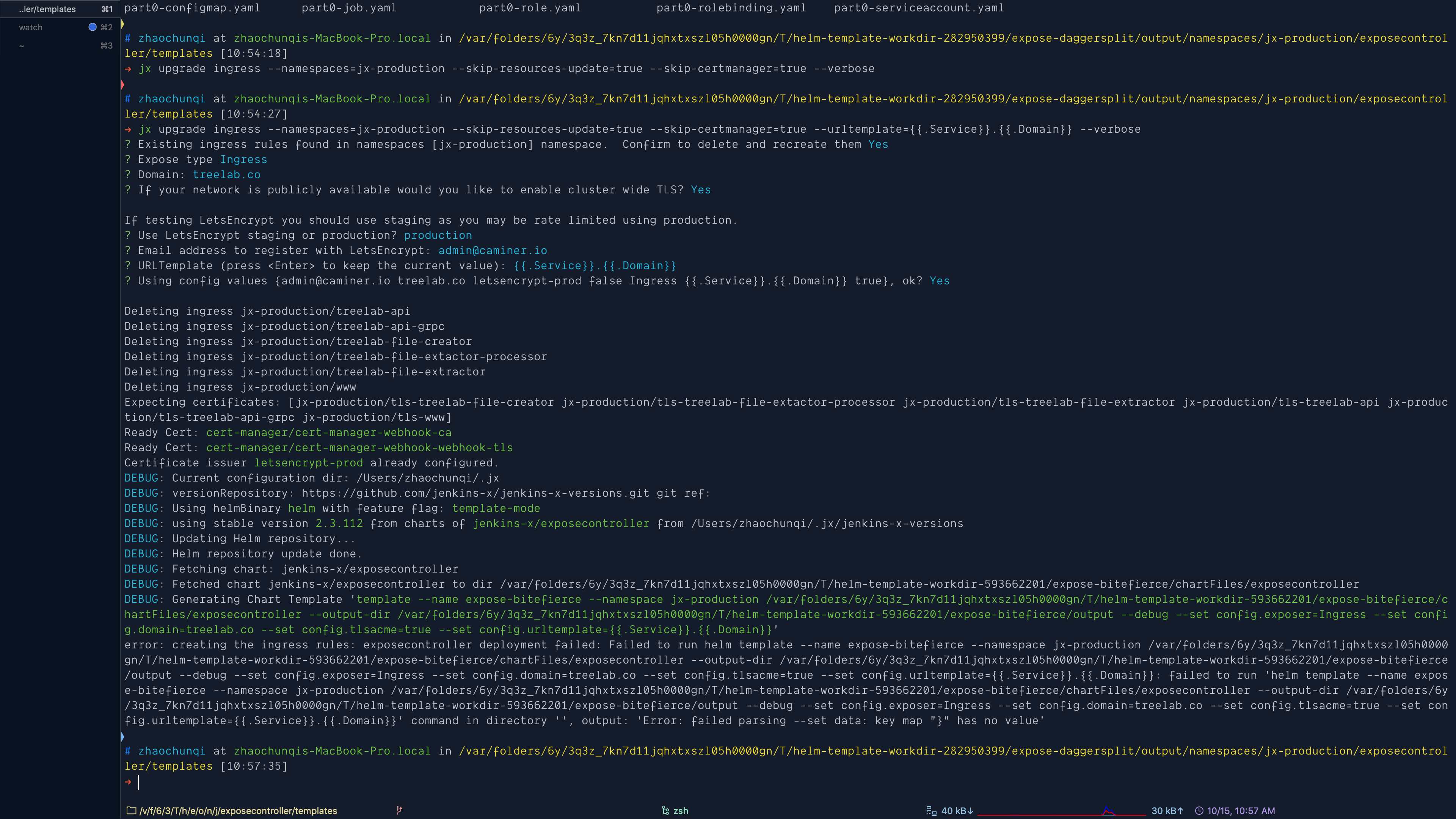 Conflict between exposecontroller configmap quotes and jx upgrade ...