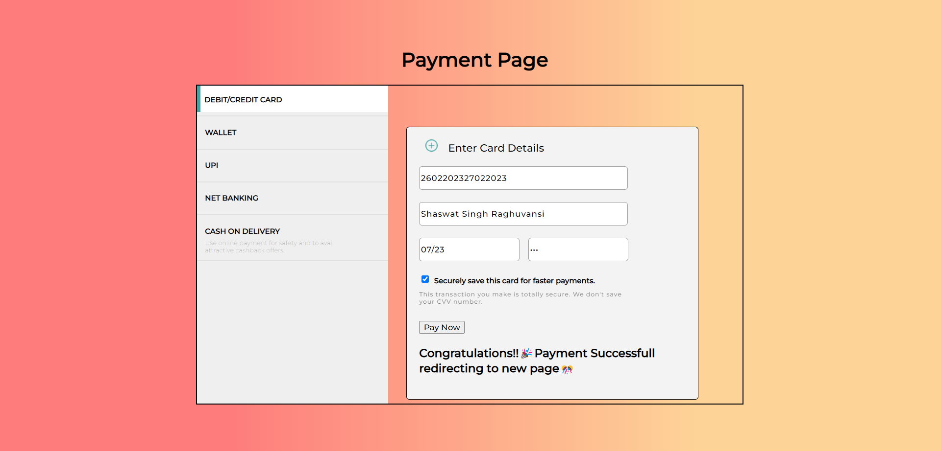beUnique_Payment_Gateway