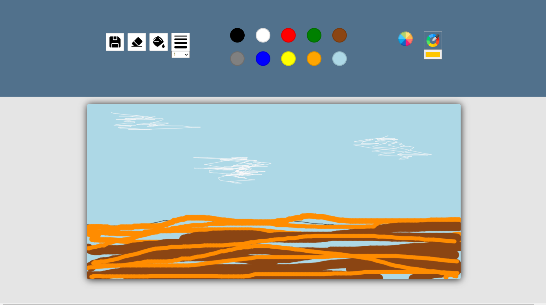 Simple Paint Example GitHub - ValeriyaGlx/Simple-paint
