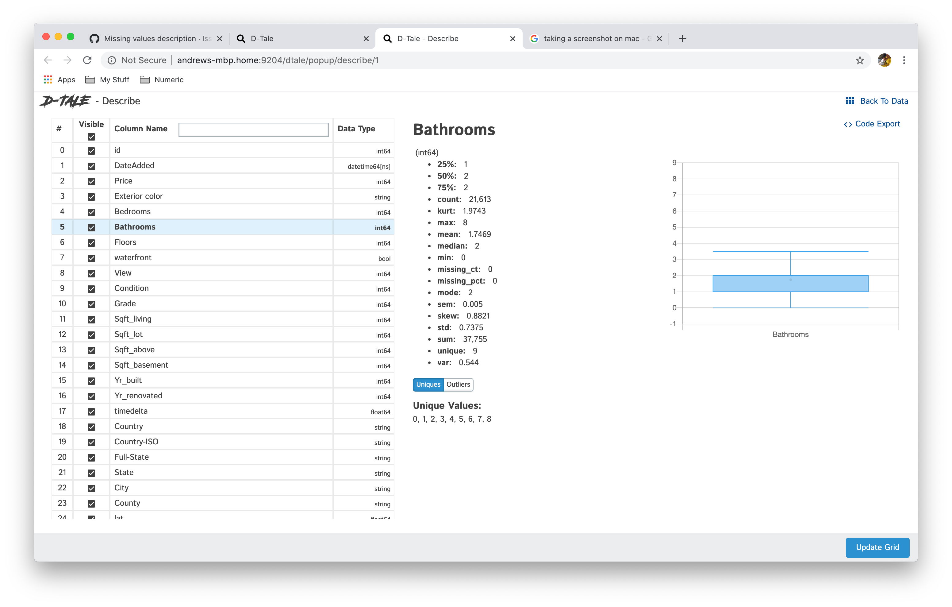 Missing values description · Issue #164 · man-group/dtale · GitHub