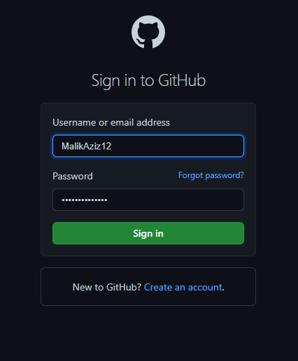 GitHub - MalikAziz12/LatihanVCS