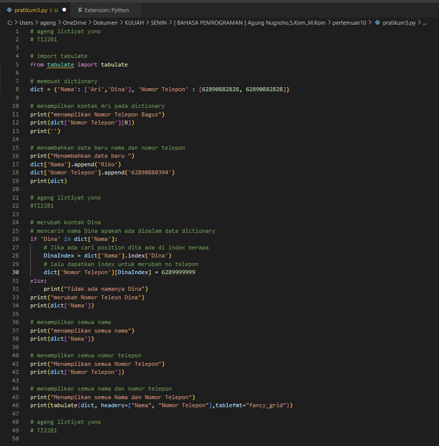 Github Agenglistiyatyono Praktikum5