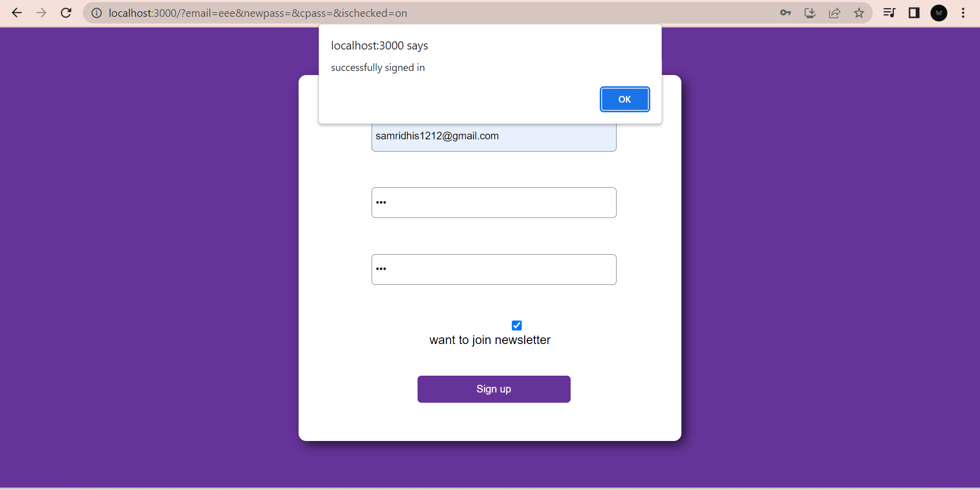 GitHub - Samridhii1212/Sign-up-form-using-React: this is a sign up form ...