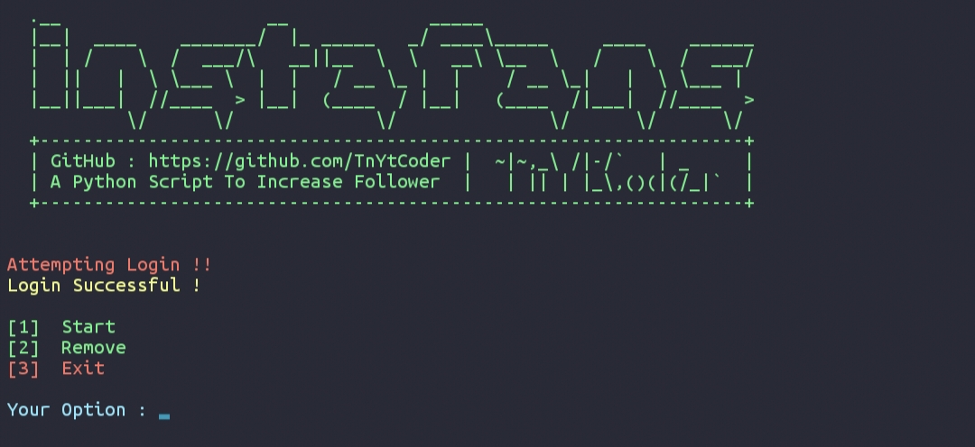 GitHub - TnYtCoder/InstaFans: A Python Script To Increase Instagram ...