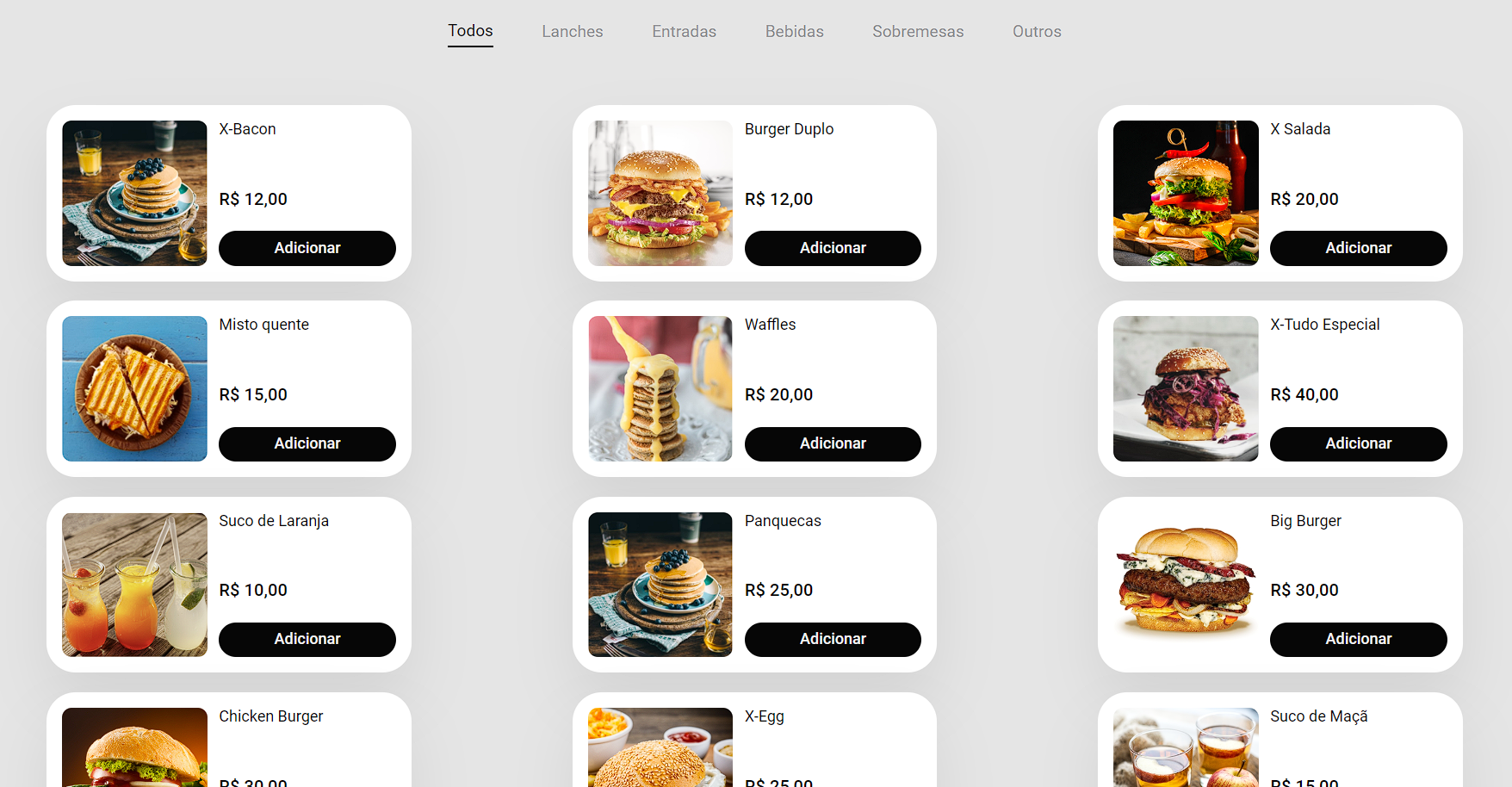 Interface Burger GitHub - renanvicentim/terminal-burger-interface: E-commerce ...