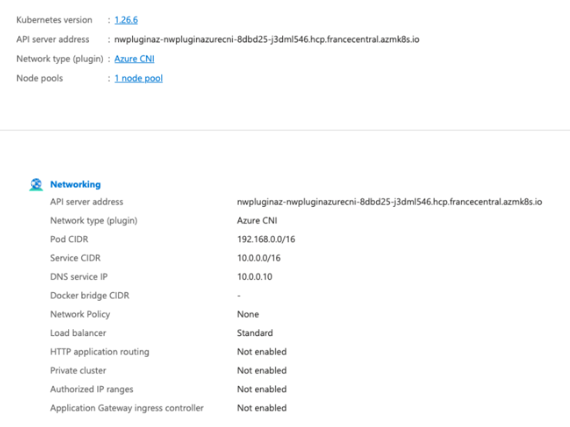 [BUG] Network Policy is shown as "None" for an AKS cluster on Azure CNI