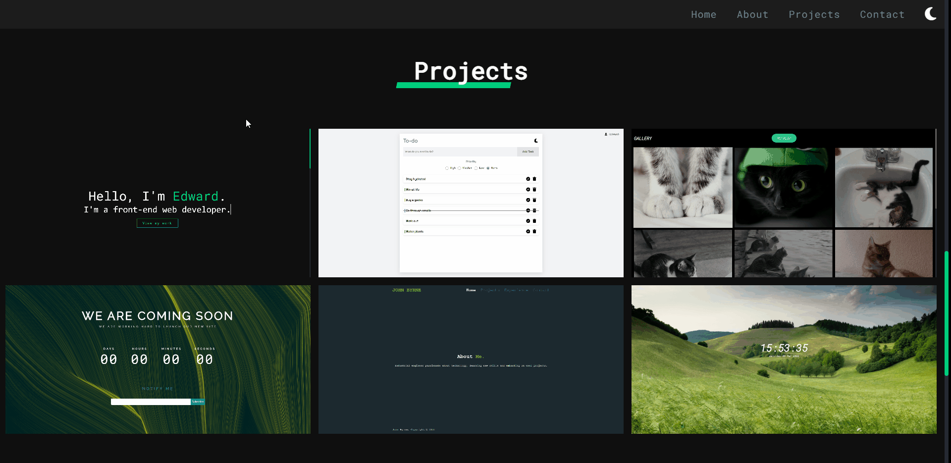 Github coding seahorse archive portfolio my portfolio website