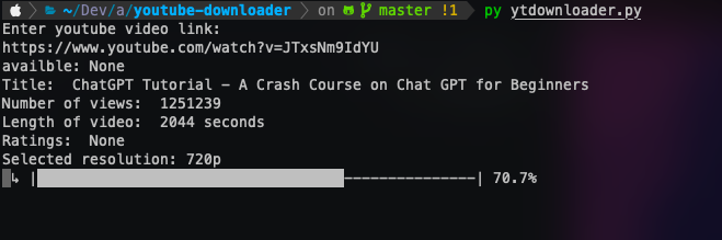 GitHub - akbejaoui/yt-python-downloader: Youtube video downloader with ...