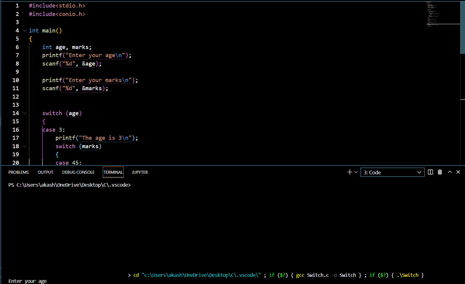 vscode moving output vertically right from editor -... Vertical gap in output in terminal · Issue #164818 · microsoft/vscode ...