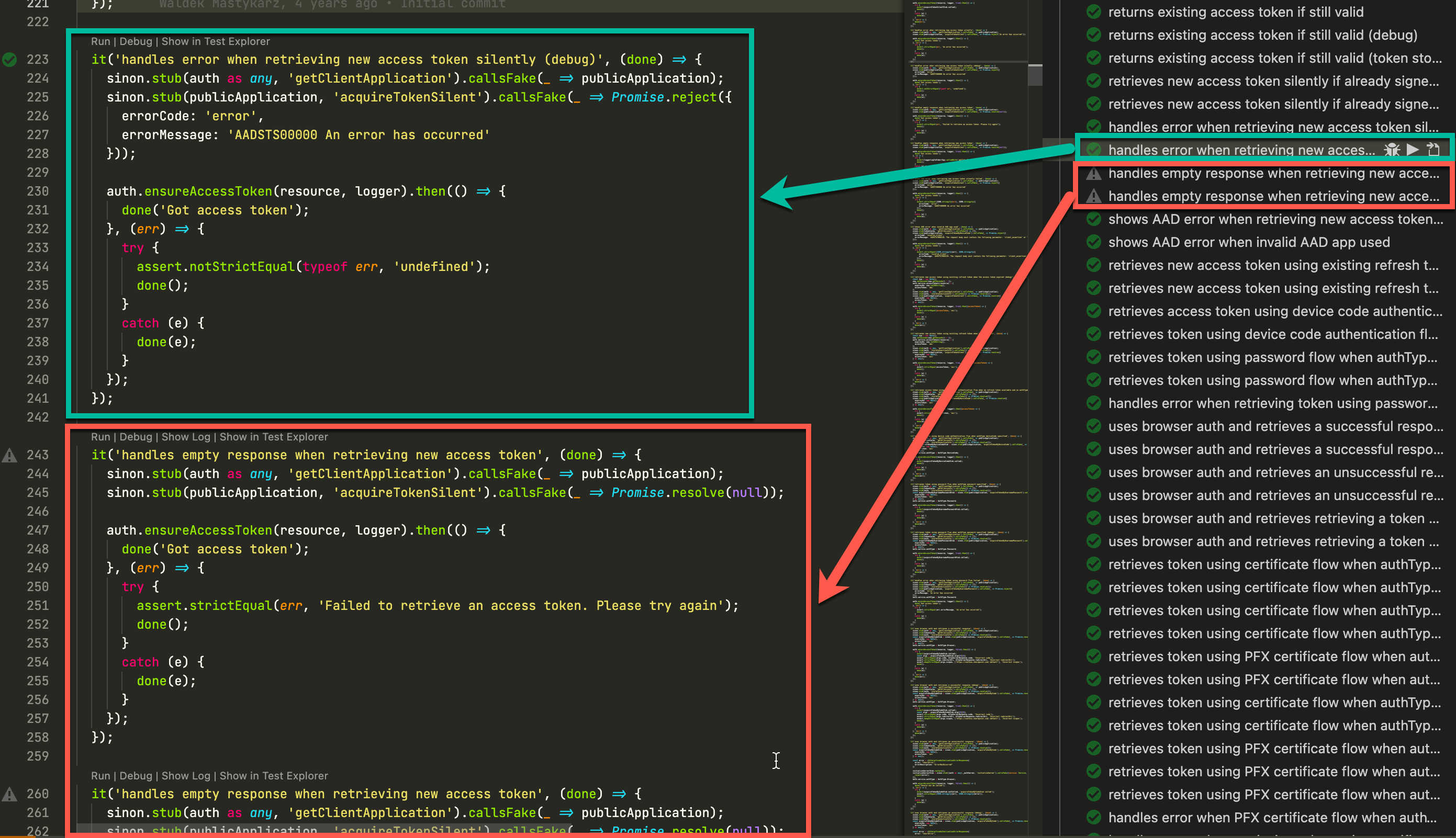 Why do my tests have warning icons against them? 🤔 · Issue #185 · hbenl ...