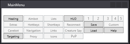 Tibia Menu GitHub - dynamit93/Tibiafuskdotnet