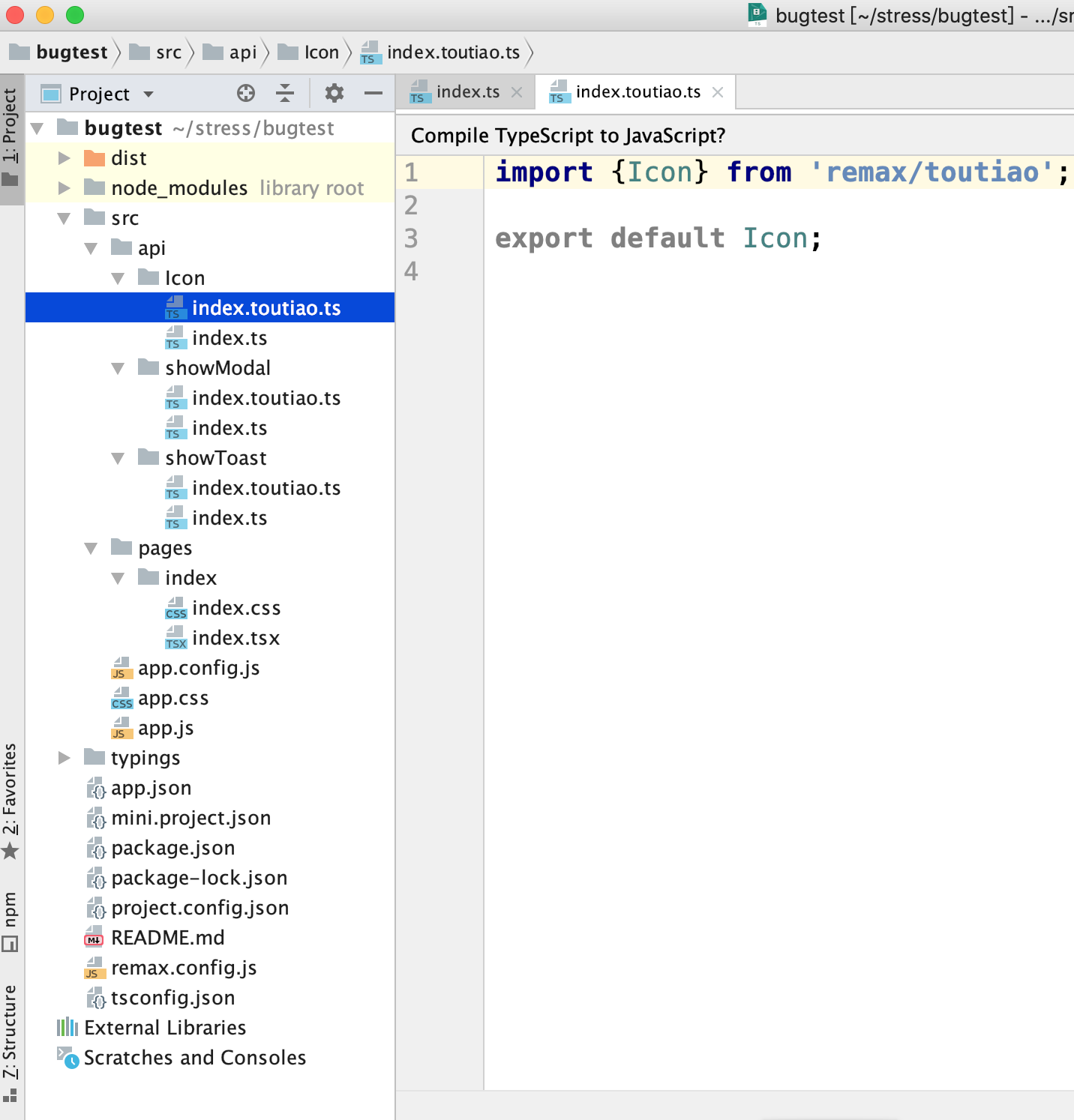 [BUG]remax/one中, Icon组件在头条里显示,在微信里不显示 · Issue #940 · remaxjs/remax · GitHub