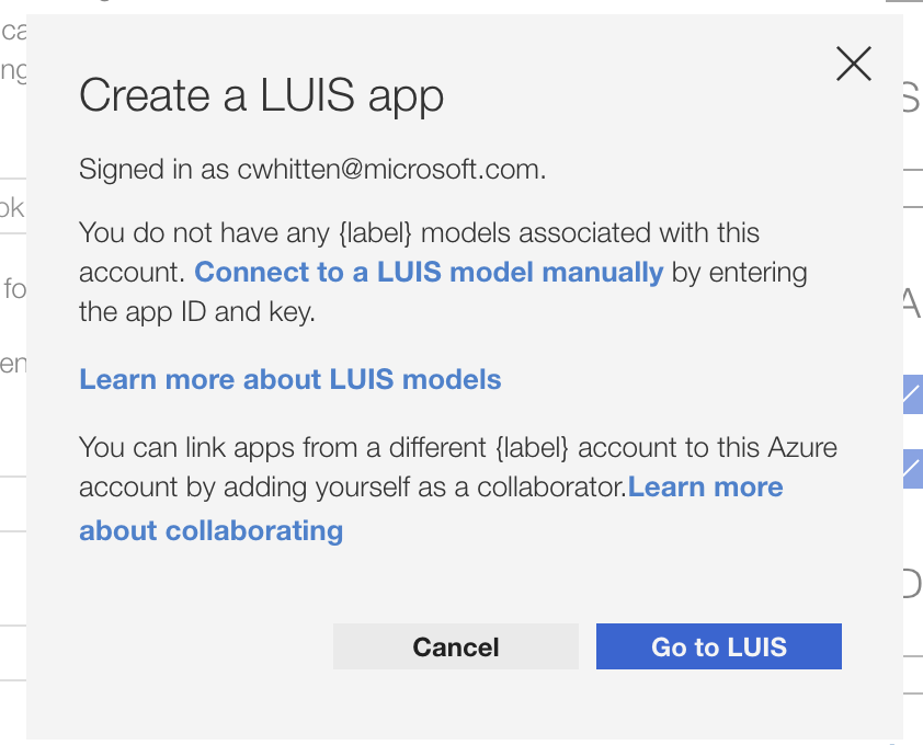LUIS No Models modal issues · Issue #1471 · microsoft/BotFramework ...